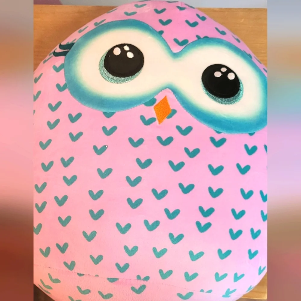 TY Pink and Blue Owl Plush Toy